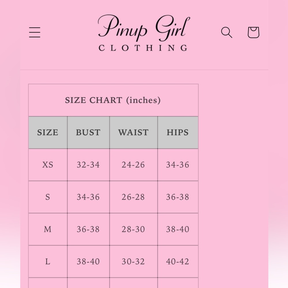 Website measurements